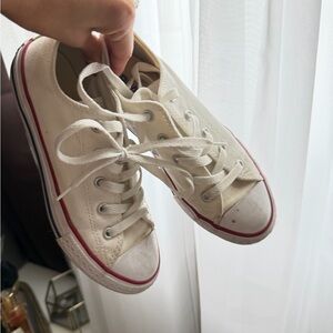 Converse White Canvas Sneakers